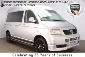 Used 2007 SILVER VOLKSWAGEN TRANSPORTER MOTORHOME 2.5 T30 SWB TDI 4WD 1DR LEATHER SEATS REAR CAMERA 129 BHP 4X4 (reg. 2007-11-26) for sale in Stockport