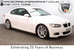 Used 2008 WHITE BMW 3 SERIES Coupe 2.0 320I M SPORT 2DR HEATED LEATHER PARKING SENSOR 168 BHP (reg. 2008-09-01) for sale in Stockport