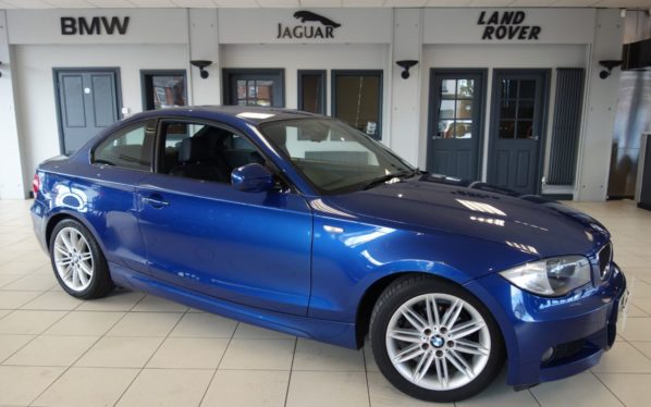 Used 2011 BLUE BMW 1 SERIES Coupe 2.0 118D M SPORT 2d 141 BHP (reg. 2011-09-08) for sale in Hazel Grove