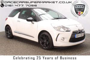 Used 2011 WHITE CITROEN DS3 Hatchback 1.6 E-HDI DSTYLE PLUS 3DR HALF LEATHER 90 BHP (reg. 2011-07-30) for sale in Stockport