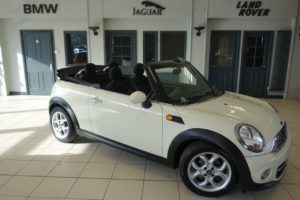 Used 2011 WHITE MINI CONVERTIBLE Convertible 1.6 COOPER D 2d 112 BHP (reg. 2011-11-30) for sale in Hazel Grove