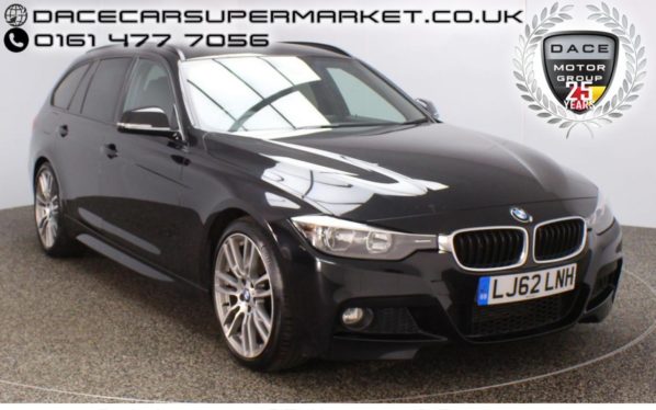 Used 2012 BLACK BMW 3 SERIES Estate 2.0 320D M SPORT TOURING 5DR PRO NAV HEATED LEATHER 181 BHP (reg. 2012-12-10) for sale in Stockport