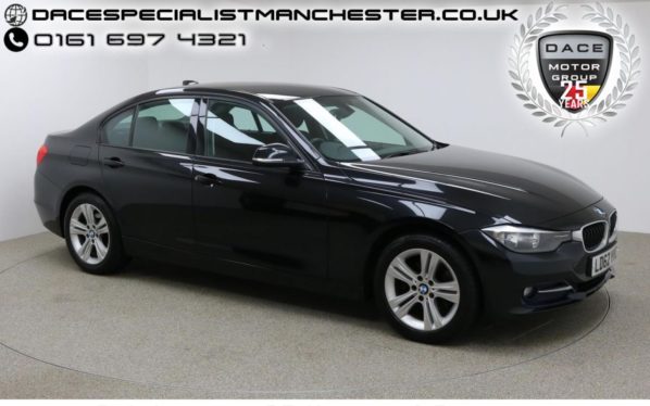 Used 2012 BLACK BMW 3 SERIES Saloon 2.0 320D SPORT 4d AUTO 184 BHP (reg. 2012-09-28) for sale in Manchester