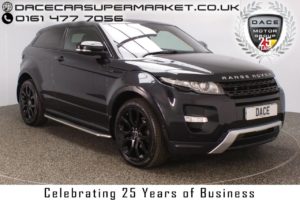 Used 2012 BLACK LAND ROVER RANGE ROVER EVOQUE Coupe 2.2 SD4 DYNAMIC 3DR AUTO 190 BHP (reg. 2012-06-05) for sale in Stockport