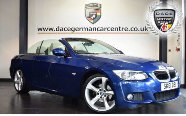 Used 2012 BLUE BMW 3 SERIES Convertible 2.0 320I M SPORT 2DR 168 BHP full service history (reg. 2012-09-02) for sale in Bolton