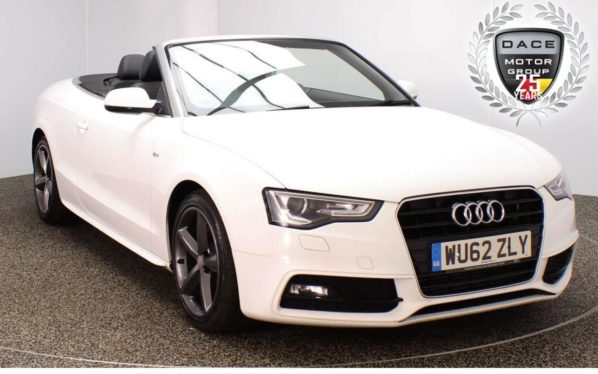 Used 2012 WHITE AUDI A5 Convertible 1.8 TFSI S LINE S/S 2DR 170 BHP FULL SERVICE HISTORY (reg. 2012-09-01) for sale in Stockport