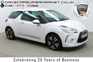Used 2012 WHITE CITROEN DS3 Hatchback 1.6 E-HDI DSTYLE 3d 90 BHP (reg. 2012-03-22) for sale in Manchester