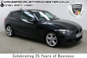 Used 2013 BLACK BMW 1 SERIES Hatchback 2.0 120D M SPORT 3d AUTO 181 BHP (reg. 2013-08-02) for sale in Manchester