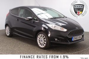 Used 2013 BLACK FORD FIESTA Hatchback 1.6 TITANIUM X 3DR AUTO 104 BHP REVERSE CAMERA HALF LEATHER (reg. 2013-10-16) for sale in Stockport