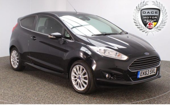Used 2013 BLACK FORD FIESTA Hatchback 1.6 TITANIUM X 3DR AUTO 104 BHP REVERSE CAMERA HALF LEATHER (reg. 2013-10-16) for sale in Stockport