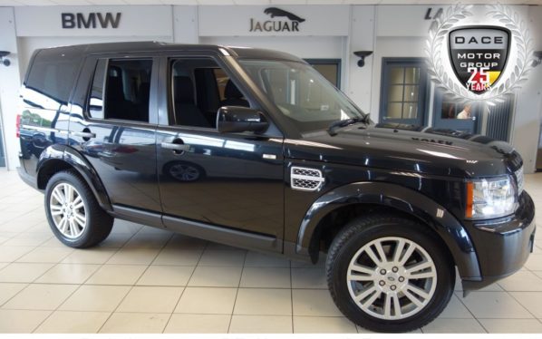Used 2013 BLACK LAND ROVER DISCOVERY Estate 3.0 4 SDV6 GS 5d AUTO 255 BHP (reg. 2013-03-16) for sale in Hazel Grove