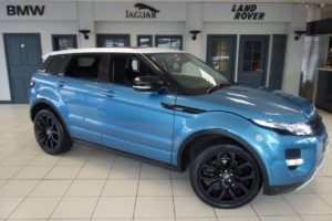 Used 2013 BLUE LAND ROVER RANGE ROVER EVOQUE Estate 2.2 SD4 DYNAMIC 5d AUTO 190 BHP (reg. 2013-01-22) for sale in Hazel Grove