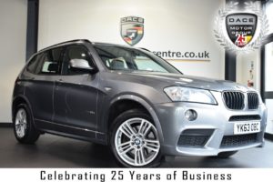 Used 2013 GREY BMW X3 Estate 2.0 XDRIVE20D M SPORT 5DR AUTO 181 BHP superb service history (reg. 2013-09-19) for sale in Bolton