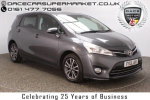 Used 2013 GREY TOYOTA VERSO MPV 2.0 ICON D-4D 5DR 7 SEATS REVERSE CAMERA 122 BHP (reg. 2013-03-27) for sale in Stockport