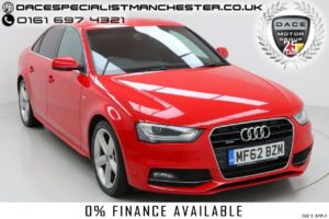 Used 2013 RED AUDI A4 Saloon 2.0 TDI QUATTRO S LINE 4d 174 BHP (reg. 2013-09-01) for sale in Manchester