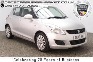 Used 2013 SILVER SUZUKI SWIFT Hatchback 1.2 SZ3 DDIS 5DR 75 BHP  and pound;20 ROAD TAX (reg. 2013-03-01) for sale in Stockport