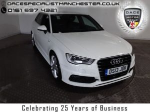 Used 2013 WHITE AUDI A3 Hatchback 2.0 TDI S LINE 5d 148 BHP (reg. 2013-06-11) for sale in Manchester