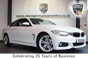 Used 2013 WHITE BMW 4 SERIES Coupe 2.0 420D M SPORT 2DR AUTO 181 BHP full bmw service history (reg. 2013-11-20) for sale in Bolton