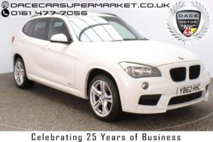 Used 2013 WHITE BMW X1 Estate 2.0 XDRIVE18D M SPORT 5DR HEATED LEATHER 141 BHP (reg. 2013-02-07) for sale in Stockport