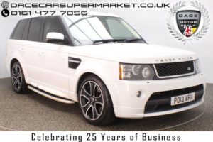 Used 2013 WHITE LAND ROVER RANGE ROVER SPORT Estate 3.0 SDV6 HSE BLACK 5d 255 BHP FULL SERVICE HISTORY (reg. 2013-03-01) for sale in Stockport
