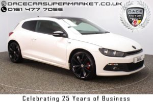 Used 2013 WHITE VOLKSWAGEN SCIROCCO Coupe 2.0 R LINE TDI DSG BLUEMOTION TECHNOLOGY 2DR AUTO 140 BHP NAV FULL SERVICE HISTORY (reg. 2013-09-14) for sale in Stockport
