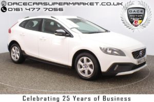 Used 2013 WHITE VOLVO V40 Hatchback 2.0 D3 CROSS COUNTRY SE 5DR HALF LEATHER SEATS 148 BHP (reg. 2013-09-05) for sale in Stockport