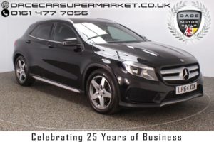 Used 2014 BLACK MERCEDES-BENZ GLA-CLASS Estate 2.1 GLA200 CDI AMG LINE 5DR 136 BHP  SAT NAV  and pound;30 ROAD TAX HALF LEATHER (reg. 2014-11-12) for sale in Stockport
