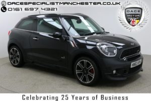 Used 2014 BLACK MINI PACEMAN Coupe 1.6 JOHN COOPER WORKS 3d 215 BHP (reg. 2014-02-12) for sale in Manchester