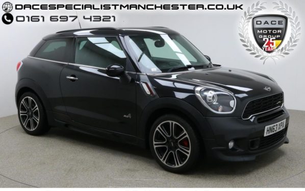 Used 2014 BLACK MINI PACEMAN Coupe 1.6 JOHN COOPER WORKS 3d 215 BHP (reg. 2014-02-12) for sale in Manchester