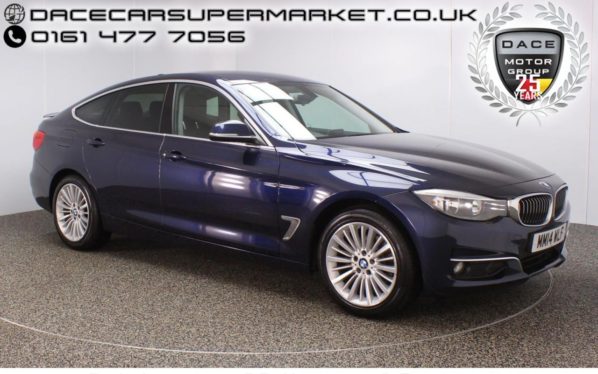 Used 2014 BLUE BMW 3 SERIES GRAN TURISMO Hatchback 2.0 320D LUXURY GRAN TURISMO 5DR AUTO 181 BHP FULL SERVICE HISTORY (reg. 2014-06-27) for sale in Stockport