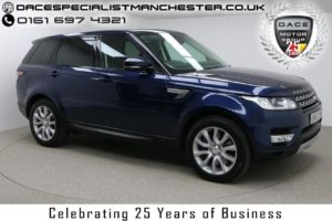 Used 2014 BLUE LAND ROVER RANGE ROVER SPORT Estate 3.0 SDV6 HSE 5d AUTO 288 BHP (reg. 2014-01-28) for sale in Manchester
