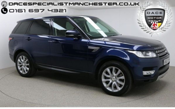 Used 2014 BLUE LAND ROVER RANGE ROVER SPORT Estate 3.0 SDV6 HSE 5d AUTO 288 BHP (reg. 2014-01-28) for sale in Manchester