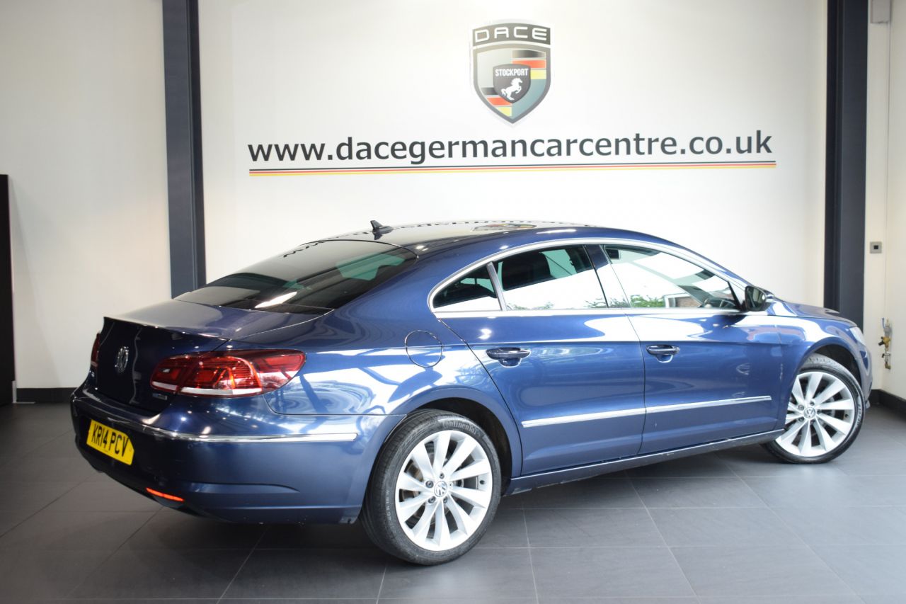 Used 2014 BLUE VOLKSWAGEN CC Coupe 2.0 GT TDI BLUEMOTION
