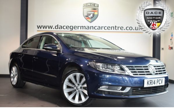 Used 2014 BLUE VOLKSWAGEN CC Coupe 2.0 GT TDI BLUEMOTION TECHNOLOGY DSG 4DR AUTO 175 BHP full service history (reg. 2014-07-01) for sale in Bolton