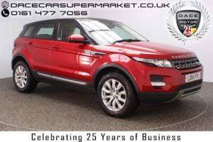 Used 2014 RED LAND ROVER RANGE ROVER EVOQUE Estate 2.2 SD4 PURE TECH 5DR AUTO SAT NAV HEATED LEATHER SEATS 190 BHP (reg. 2014-04-17) for sale in Stockport