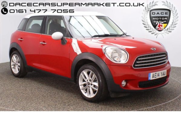 Used 2014 RED MINI COUNTRYMAN Hatchback 1.6 COOPER D 5DR CHILI PACK HALF LEATHER PARKING SENSOR  1 OWNER 112 BHP (reg. 2014-03-17) for sale in Stockport
