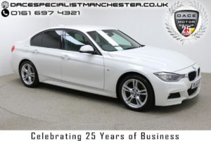 Used 2014 WHITE BMW 3 SERIES Saloon 2.0 320D M SPORT 4d 181 BHP (reg. 2014-09-29) for sale in Manchester
