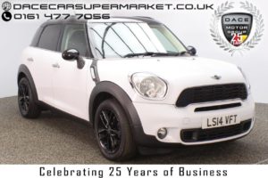 Used 2014 WHITE MINI COUNTRYMAN Hatchback 2.0 COOPER SD 5DR PARKING SENSOR BLUETOOTH 141 BHP (reg. 2014-05-17) for sale in Stockport