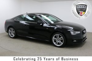 Used 2015 BLACK AUDI A5 Coupe 2.0 TDI S LINE S/S 2d 177 BHP (reg. 2015-05-28) for sale in Manchester