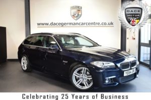 Used 2015 BLACK BMW 5 SERIES Estate 2.0 520D M SPORT TOURING 5DR 188 BHP full bmw service history (reg. 2015-10-31) for sale in Bolton