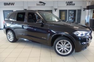 Used 2015 BLACK BMW X5 Estate 3.0 XDRIVE30D M SPORT 7 SEATER 5d AUTO 255 BHP (reg. 2015-06-16) for sale in Hazel Grove