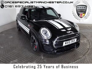 Used 2015 BLACK MINI HATCH JOHN COOPER WORKS Hatchback 2.0 JOHN COOPER WORKS 3d 228 BHP (reg. 2015-06-29) for sale in Manchester