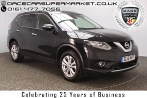 Used 2015 BLACK NISSAN X-TRAIL Estate 1.6 DCI ACENTA 5DR PAN ROOF FULL SERVICE HISTORY 1 OWNER DIESEL (reg. 2015-06-04) for sale in Stockport