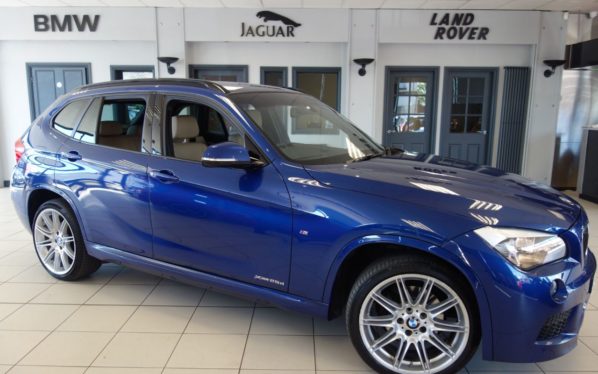 Used 2015 BLUE BMW X1 Estate 2.0 XDRIVE25D M SPORT 5d AUTO 215 BHP (reg. 2015-04-21) for sale in Hazel Grove