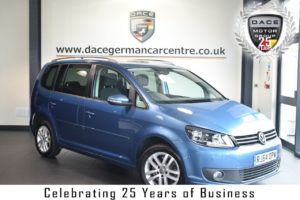 Used 2015 BLUE VOLKSWAGEN TOURAN MPV 2.0 SE TDI BLUEMOTION TECHNOLOGY 5DR 138 BHP full service history (reg. 2015-01-13) for sale in Bolton