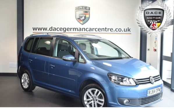 Used 2015 BLUE VOLKSWAGEN TOURAN MPV 2.0 SE TDI BLUEMOTION TECHNOLOGY 5DR 138 BHP full service history (reg. 2015-01-13) for sale in Bolton