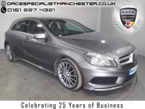 Used 2015 GREY MERCEDES-BENZ A CLASS Hatchback 2.1 A200 CDI AMG SPORT 5d 136 BHP (reg. 2015-09-14) for sale in Manchester