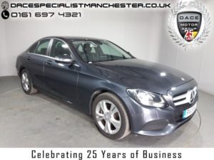 Used 2015 GREY MERCEDES-BENZ C CLASS Saloon 2.1 C220 BLUETEC SE EXECUTIVE 4d 170 BHP (reg. 2015-07-10) for sale in Manchester