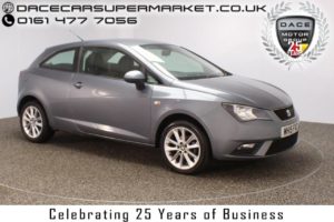 Used 2015 GREY SEAT IBIZA Hatchback 1.4 TOCA 3DR SAT NAV LOW MILEAGE 85 BHP (reg. 2015-07-31) for sale in Stockport