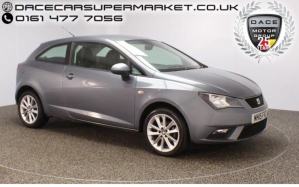 Used 2015 GREY SEAT IBIZA Hatchback 1.4 TOCA 3DR SAT NAV LOW MILEAGE 85 BHP (reg. 2015-07-31) for sale in Stockport